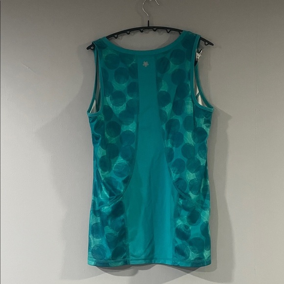 Tek Gear Turquoise Polka Dot Tank Top Size Medium - Picture 4 of 4